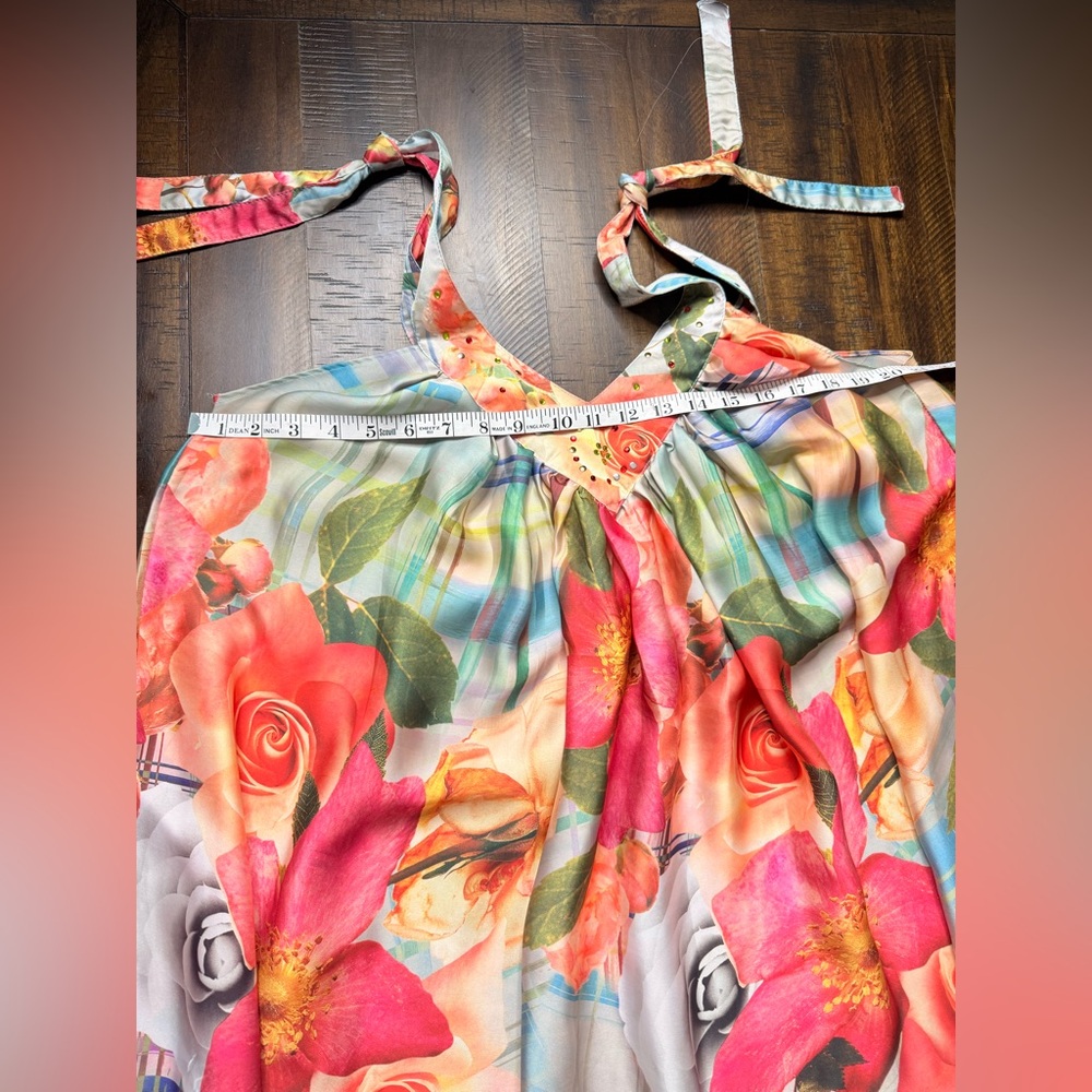 Lapis Floral Maxi Dress with Straps‎ One size - Picture 6 of 10